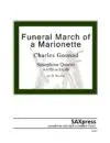 SAMPLE 1268-4 Gounod Funeral March of a Marionette Cover Funeral March of a Marionette - SAX QUARTET