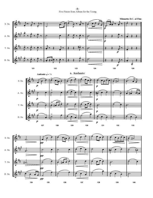 Five Pieces from "Album for the Young", Op. 62