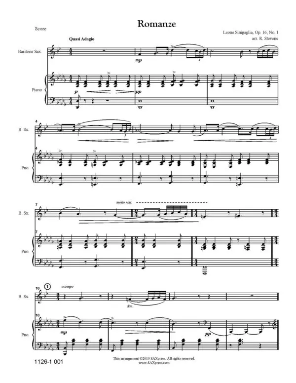 Romanze, Op. 16, No. 1