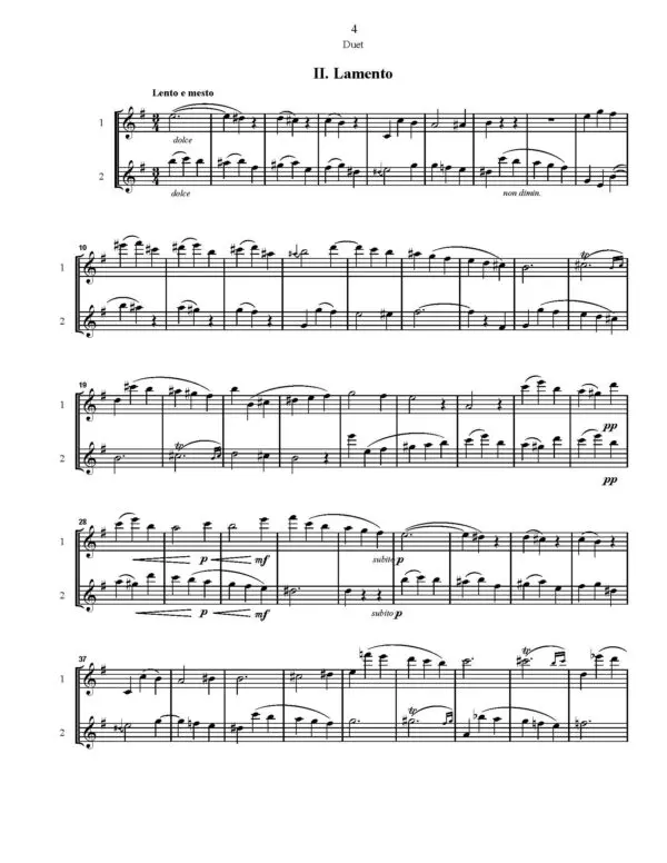 Duet for Saxophones F60