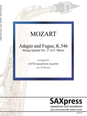 front-cover-1117-4-MOZART-Adagio-and-Fugue--12-x-9-4-page-cover Adagio and Fugue in C minor, K546