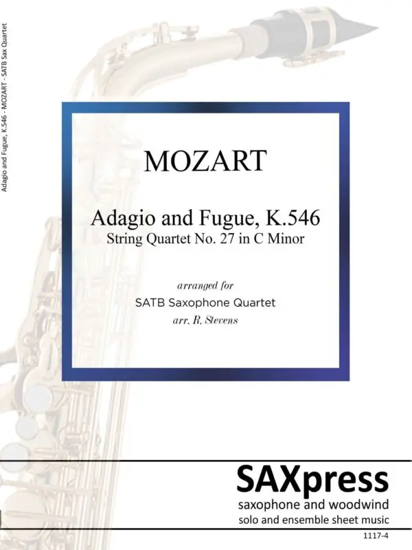 front-cover-1117-4-MOZART-Adagio-and-Fugue--12-x-9-4-page-cover Adagio and Fugue in C minor, K546