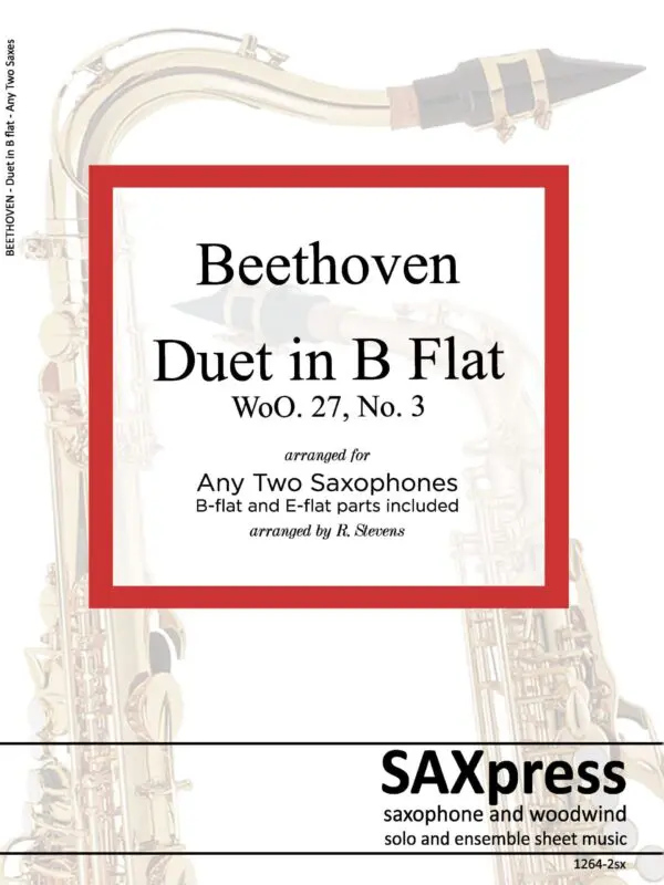 1264-2 Beethoven Duet in B flat WoO 27 No 3 -00- SCORE_Page_01 Duet in B Flat, WoO. 27, No. 3