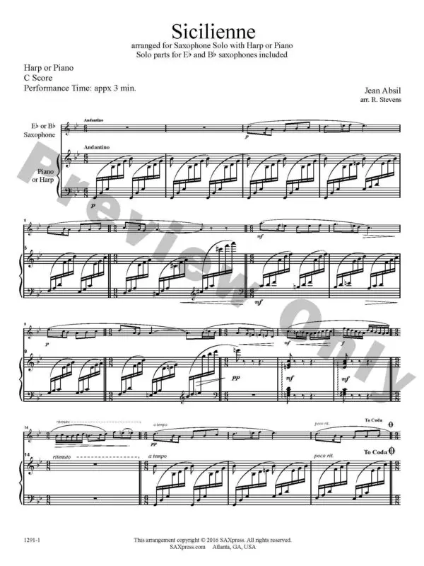 Sicilienne | Jean Absil