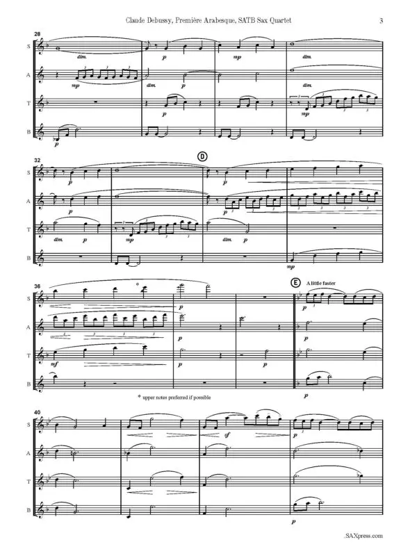 1335-4 DEBUSSY Arabesque 1 -07 Premiere Arabesque