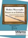 1339-4PF Mussorgsky Pictures Flute Quartet Cover Pictures at an Exhibition Flute Quartet with Piano
