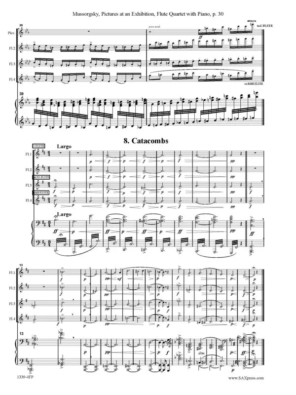 Mussorgsky Pictures at an Exhibition_Page_32 Pictures at an Exhibition Flute Quartet with Piano
