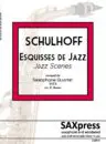 1344-4 Schulhoff Six Jazz Scenes FRONT COVER Esquisses de Jazz | Sax Quartet