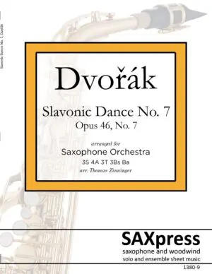 Slavonic Dance No. 7 | Dvořák | Saxophone Choir