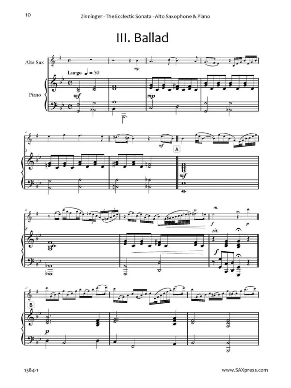 The Ecclectic Sonata | Eccles-Zinninger