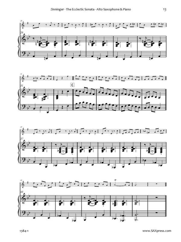 The Ecclectic Sonata | Eccles-Zinninger