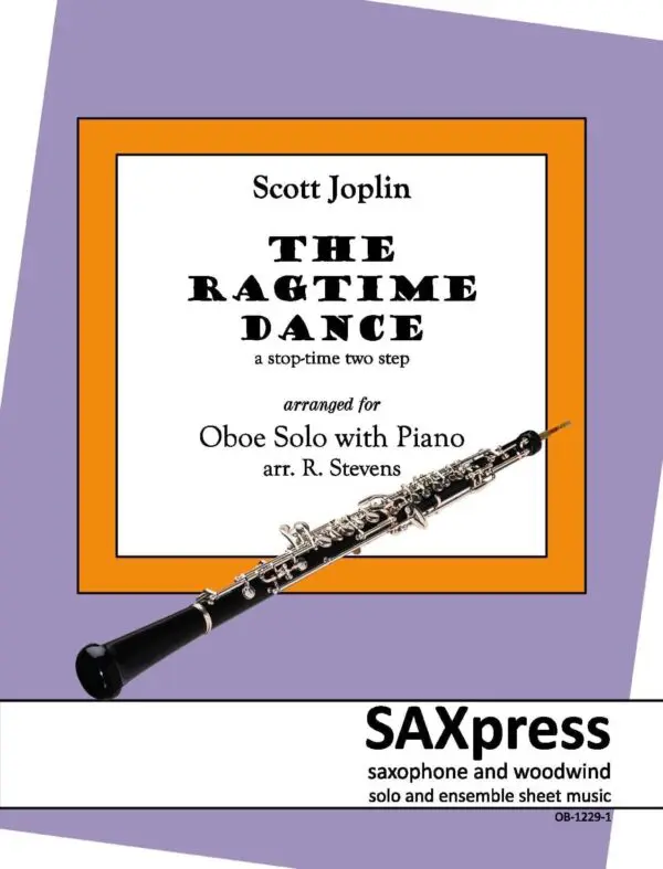 1229-1ob JOPLIN The Ragtime Dance OBOE SOLO with piano_Page_01 The Ragtime Dance | Oboe Solo