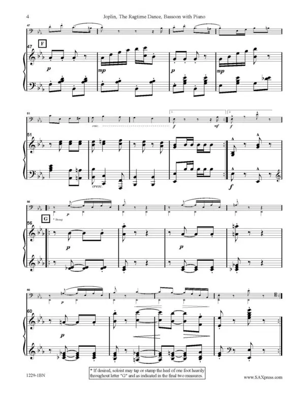 The Ragtime Dance Bassoon SOLO with piano_Page_06 The Ragtime Dance | Bassoon Solo