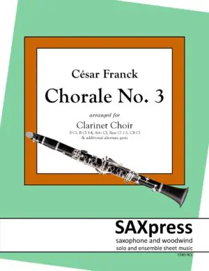 FRANCK - 1380-9CL - Chorale No 3 - CLARINET CHOIR_Page_01 Chorale No. 3 | César Franck | Clarinet Choir