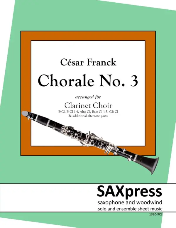 FRANCK - 1380-9CL - Chorale No 3 - CLARINET CHOIR_Page_01 Chorale No. 3 | César Franck | Clarinet Choir