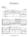 1390-4 SATIE Five Nocturnes SAMPLE 01 Five Nocturnes | SATB Sax Quartet