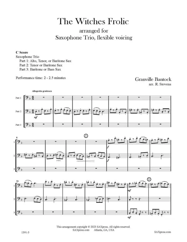 1391-3 BANTOCK The Witches Frolic 00 - SCORE sax trio_Page_3 The Witches Frolic | Bantock | Sax Trio, Flexible Scoring