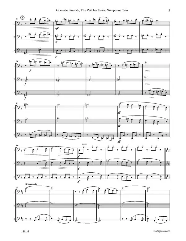 1391-3 BANTOCK The Witches Frolic 00 - SCORE sax trio_Page_5 The Witches Frolic | Bantock | Sax Trio, Flexible Scoring