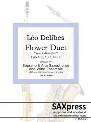 Wrapper for 1273-2-CB DELIBES Flower Duet -00- SCORE_Page_1 Flower Duet from Lakmé | Sax Duet with Wind Ensemble