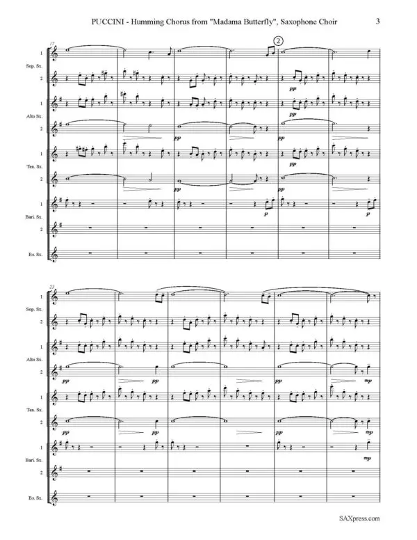 1194-9 PUCCINI Humming Chorus from Madama Butterfly -00- SCORE_Page_07 Humming Chorus from Madama Butterfly