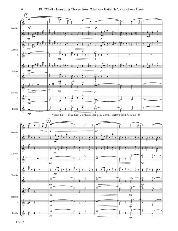 1194-9 PUCCINI Humming Chorus from Madama Butterfly -00- SCORE_Page_08 Humming Chorus from Madama Butterfly