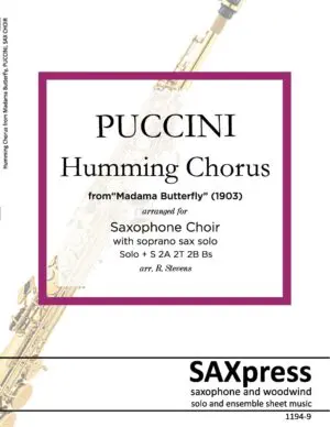 1194-9 PUCCINI Humming Chorus from Madama Butterfly FRONT COVER Humming Chorus from Madama Butterfly