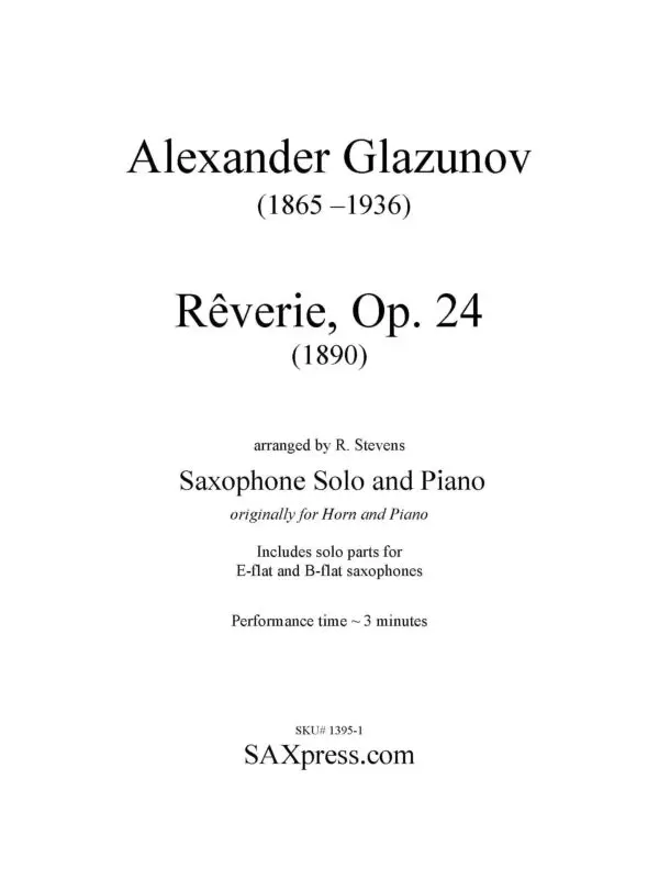 Reverie, Op. 24