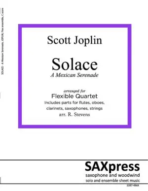 1397-4 JOPLIN Solace -00- C Score_Page_01 Solace - A Mexican Serenade - Flexible Ensemble