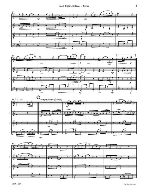 1397-4 JOPLIN Solace -00- C Score_Page_07 Solace - A Mexican Serenade - Flexible Ensemble