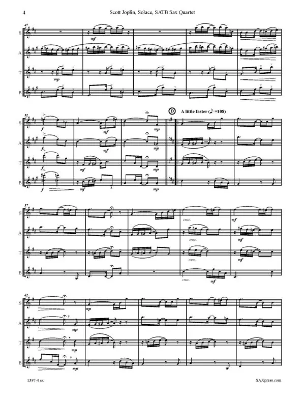1397-4 JOPLIN Solace_Page_08 Solace - A Mexican Serenade - Saxophone Quartet