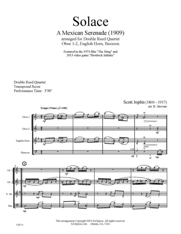 1397-4DR JOPLIN Solace_Page_05 Solace - A Mexican Serenade - Double Reed Quartet