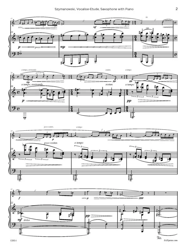 Vocalise Etude (Szymanowski)