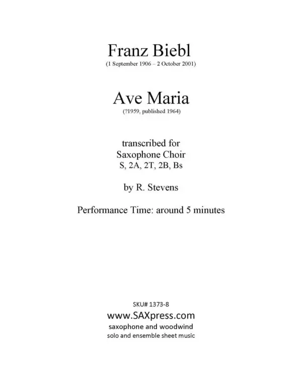 Ave Maria (Biebl)