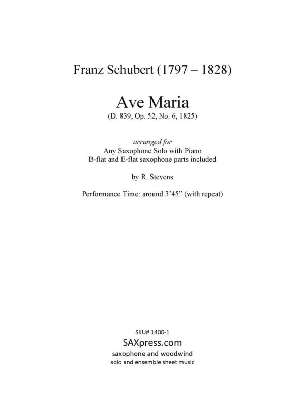 Ave Maria - Franz Schubert