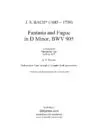 Fantasie and Fugue in D Minor, BWV 905