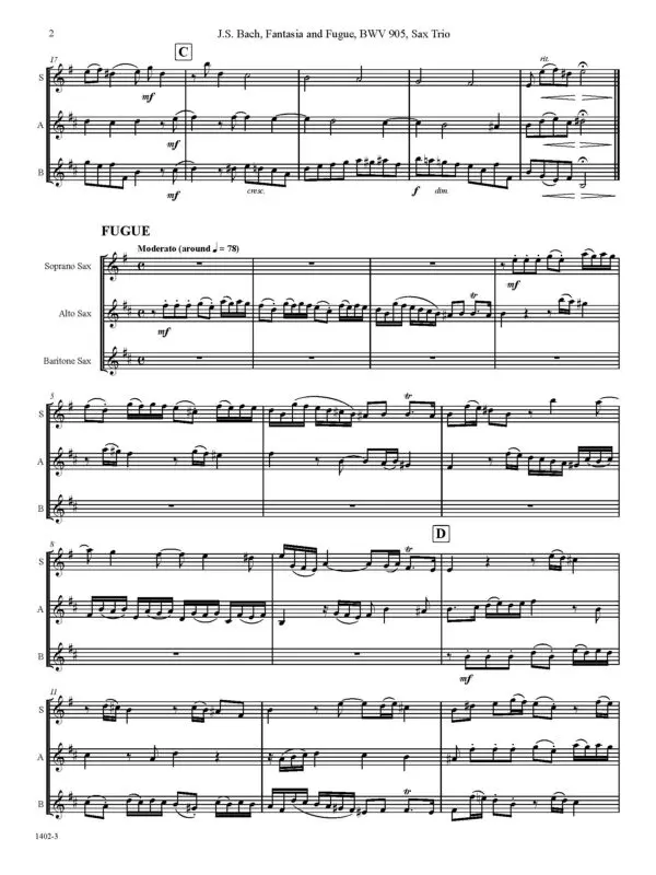 Fantasie and Fugue in D Minor, BWV 905