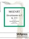 1348-6 MOZART - Divertimento in F K213 - Page _Page_01 Divertimento in F major, K 213 | Mozart | Sax Sextet