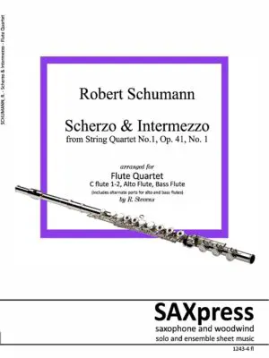 1243-4fl SCHUMANN R - Scherzo and Intermezzo - FLUTE QUARTET_Page_01 Scherzo and Intermezzo | Flute Quartet