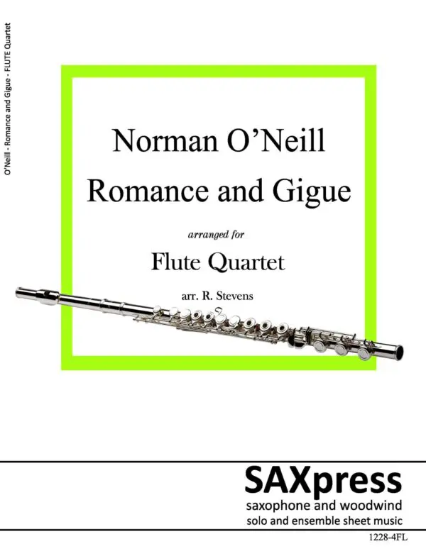 1228-4FL - ONEILL - Romance and Gigue - sample -_Page_01 Romance and Gigue | Flute Quartet