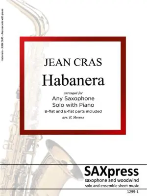 1299-1 - JEAN CRAS - Habanera - SCORE _Page_1 Habanera
