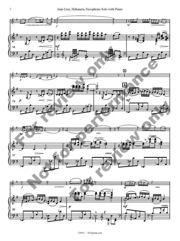 1299-1 - JEAN CRAS - Habanera - SCORE _Page_4 Habanera