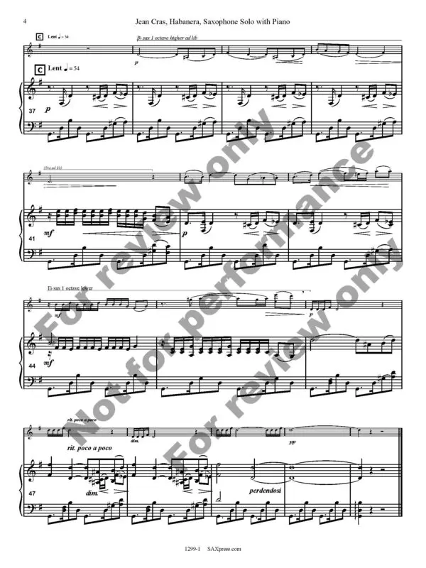 1299-1 - JEAN CRAS - Habanera - SCORE _Page_6 Habanera