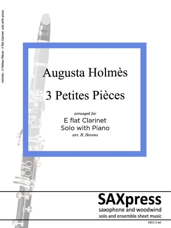 1411-1-EFCL - HOLMES - Trois Petites Pieces - front cover Three Little Pieces | E flat Clarinet