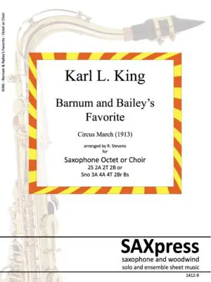 1412-9 - KING - Barnum and Baileys Favorite - Sax Choir - sample_Page_01 Barnum and Bailey's Favorite