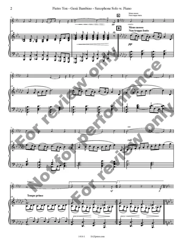 1414-1-YON-Gesu Bambino-00-any sax w piano_Page_4 Gesu Bambino - Any Sax Solo with Piano