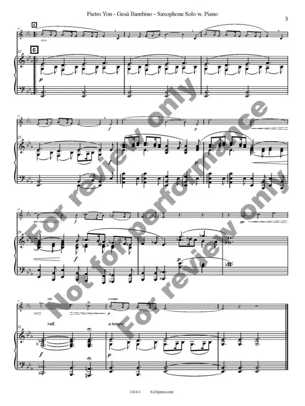 1414-1-YON-Gesu Bambino-00-any sax w piano_Page_5 Gesu Bambino - Any Sax Solo with Piano