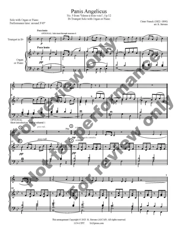 Panis Angelicus | Trumpet Solo