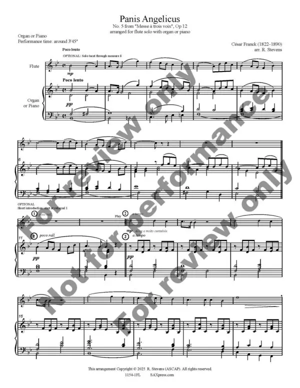 Panis Angelicus | Flute Solo