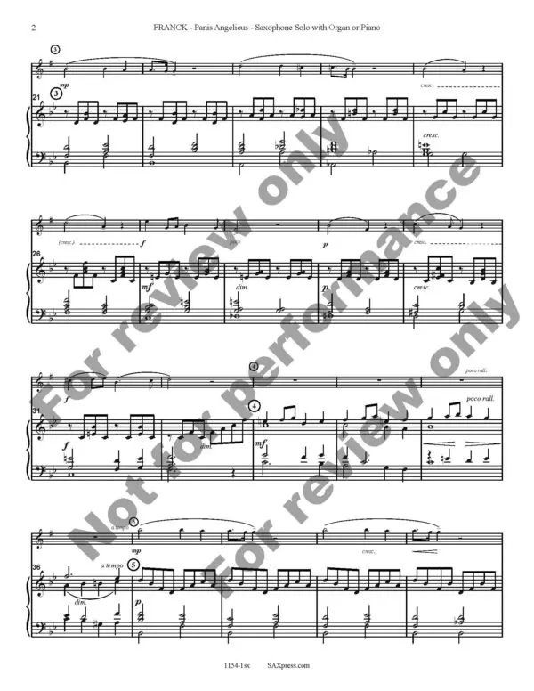 Panis Angelicus | Sax Solo