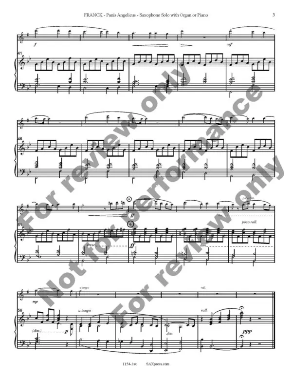 Panis Angelicus | Sax Solo